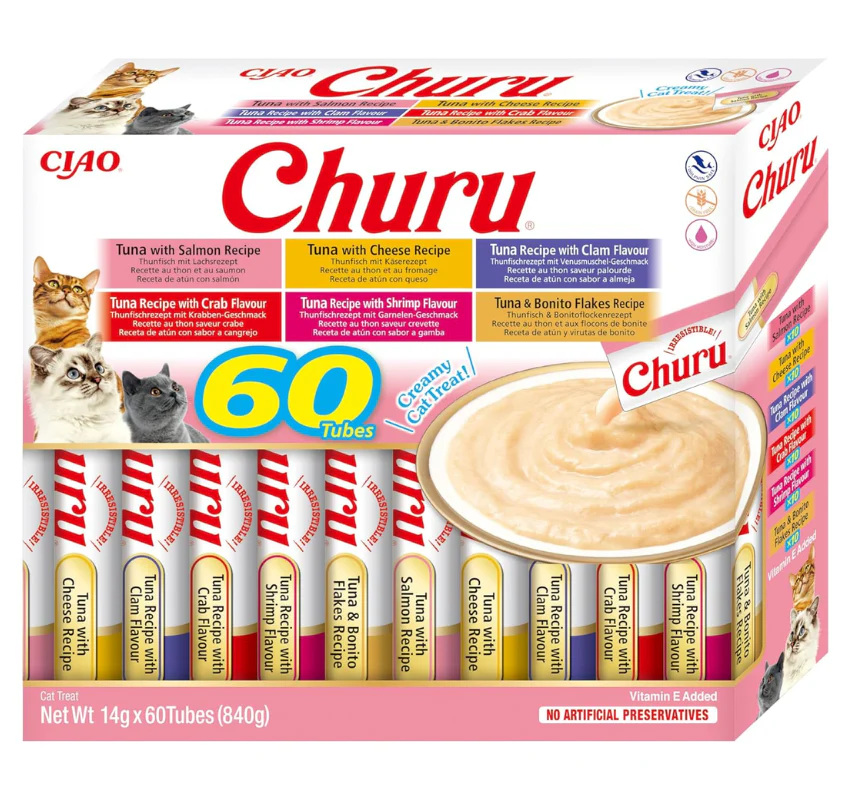 CHURU CAT ENVASE AHORRO 60 UNIDADES - Imagen 2